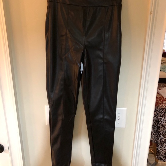 JustFab Pants - High waisted faux leather pants